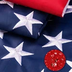Xifan Premium American Flag 3X5 Ft For Outside, Heavy Duty 210D By Foot. Fixed Price $22.82.