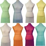 Soft Power Mesh Tulle 4-WAY Spandex Stretch Fabric Sheer Net Dresses Bridal 44"W. Fixed Price $5.50.