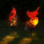 2 Pack Solar Lights Decorative Garden Outdoor , Red Cardinal Bird Stakes For .... Fixed Price $43.99.