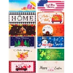 12 Pcs Interchangeable Seasonal Welcome Holiday's Funny Non .... Fixed Price $83.17.