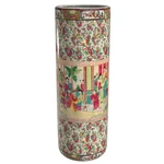 24" Rose Medallion Porcelain Umbrella Stand. Fixed Price $157.93.