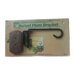 Vintage 5" Swivel Holdall Hand Crafted Wood & Wrought Iron Plant Bracket. Fixed Price $12.95.