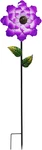 Metal Flower Garden Stakes Yard Art, 42" Large Handcrafted Purple Outdoor. Fixed Price $32.13.