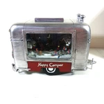 Roman Inc. Christmas Musical Led Motion Camper Trailer Silver Figurine Battery. Fixed Price $59.50.