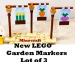 New Lego Minecraft Village Garden Stakes Printed Radish Carrot Corn Hang Pole. Fixed Price $16.91.