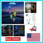 Colorful Solar Angel Wind Chimes For Outdoor Celebration - Great Gift Women. Fixed Price $24.99.