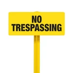 Evermark No Trespassing Sign With Yellow Stake Kit. Fixed Price $24.88.
