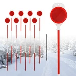 Driveway Markers 8PCS 50IN Double Sided Reflective Snow With Stakes &. Fixed Price $44.14.