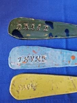 Set Of 3 Art Pottery Handmade Plant Markers Basil Thyme Sage Gardener Gift Herbs. Fixed Price $8.50.