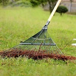 22 Tooth Rake Heavy Duty Leaf Grass Lawn Yard Gardening Tool. Fixed Price $17.99.