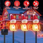 Imountek Solar Garden Stakes Light 3 Snowmen Christmas Yard Led Waterproof. Fixed Price $16.64.