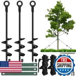 3-PACK 18" Heavy Duty Spiral Stake Kit For Leaning Trees, Weather Protectio. Fixed Price $83.18.