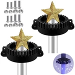 2 Pcs Christmas Tree Flag Pole Mega Topper Light Hook X 1.75 Inch Chris.... Fixed Price $74.99.