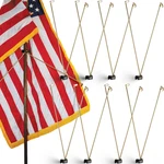 8 Pcs Spreader For Indoor Pole Displays Gold Stand Vete. Fixed Price $107.34.