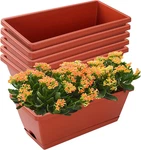 Window Planter, Pack Plastic Vegetable Flower Planters Boxes 17 Inches Rect. Fixed Price $35.24.