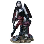 Veronese Design Statue 2008 Figure Goth Girl Angel Dark Wings Vamp Skull Fantasy. Fixed Price $50.00.
