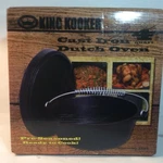 Cast Iron Dutch Oven New, King Kooker, Quart, Pre-seasoned, Model CI4S, Nib!!. Fixed Price $59.99.