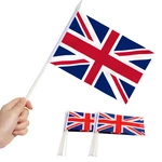 Anley 12 Pack British Union Jack Uk Mini Handheld - Great Britain Flags. Fixed Price $8.60.