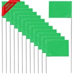 Xijixi 50PK Green Yard Marker Flags Lawn Landscape Survey Sprinkler. Fixed Price $19.49.