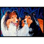 Carolines Treasures 7508MAT 18 X 27 In. Sheltie Indoor Outdoor. Fixed Price $33.52.