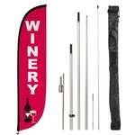 Lookourway Feather Flag Pole Kit - 12 Feet Tall Advertising Banner With .... Fixed Price $103.20.