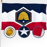 Xifan Premium New Utah State Flag 3X5 Ft Outdoor, Double Sided Embroidered Pa.... Fixed Price $37.96.