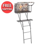 16.5 Feet Tall 2 Man Tree Stand Outdoor Hunting Blind Deer Wrap Handle Ladder. Fixed Price $217.55.