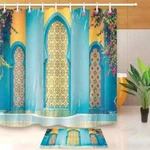 Color Door Waterproof Bathroom Polyester Shower Curtain Liner Resistant. Fixed Price $35.14.