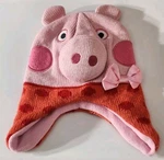 2003 Peppa Pig Beanie Kids Pink Red Winter Ear Flap Hat Cartoon Bow. Fixed Price $12.19.