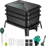 Vivosun 3-TRAY Worm Composter 8GAL/30 Bin W/ Farm Kit. Fixed Price $71.99.