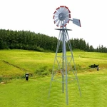 New 8FT Ornamental Decor Garden Windmill Weather Vane- Galvanized With Tips. Fixed Price $54.95.