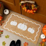 Dunzy Fall White Pumpkin Farmhouse Imitation Coir Outdoor. Fixed Price $39.73.