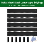 6.0 Inch X Packs Metal Landscape Edging Garden Border Lawn. Fixed Price $85.88.