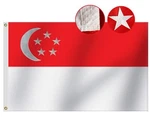 Heavy Duty Singapore Flag 3X5 Ft-longest Lasting Oxford Nylon 210D Embroide.... Fixed Price $29.29.