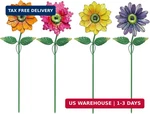 Yeahome Garden Decor For Outside, 4 Pack 20'' Flower Stakes Spring. Fixed Price $24.98.