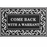 Lzuso Welcome Back With Warrant Outdoor Indoor .... Fixed Price $30.99.