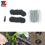 101PCS 6" Landscape Staples Garden Stakes Galvanized Sod W/ Caps 11GAUGE. Fixed Price $18.45.