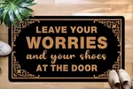 Oujilidemat Leave Your Shoes And Worries Doormat 30"X17" Large Welcome For. Fixed Price $39.60.