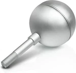 Anley Authentic 3" Flagpole Ball Topper Ornament Silver Anodized Aluminum Finish. Fixed Price $11.95.