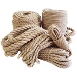 Natural Thick Hemp Rope Twisted Strong Jute 4-STRAND Burlap For Craft. Fixed Price $79.99.