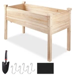 Wood Raised Bed Vegetable Herb Grow Box Elevated Gardening Planter Yard. Fixed Price $44.00.