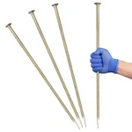 Jpoip 23INCH Long Rebar Stakes 1/2 Diameter Heavy Duty Galvanized Steel.... Fixed Price $47.36.