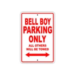 Bell Boy Parking Only Boat Ship Art Notice Decor Novelty Aluminum Metal Sign. Fixed Price $39.99.