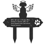 Wanyishun Grave Markers For Cemetery Dog, Weatherproof Metal Pet Black. Fixed Price $16.17.