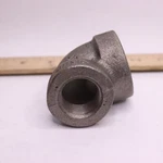 Anvil Reducing Elbow Fitting Malleable Iron Black 1" Fpt X 3/4". Fixed Price $6.86.