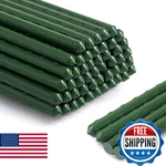 Agtek Garden Stakes 48'' Plant Sticks, 50PCS Plastic Coated Steel 4FT. Fixed Price $60.19.