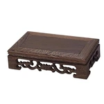Wooden Display Stand Base 3.5X 5.9 Inch Rectangle Vase Riser Oriental Style. Fixed Price $16.86.