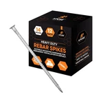 Heavy Duty Rebar Stakes 14" - 1/2" Diameter Threaded Galvanized Steel Spikes .... Fixed Price $66.23.