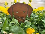 Unique & Whimsical Heavy Solid Copper Handcrafted Dog Head Plant Stake. Fixed Price $26.95.