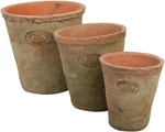 Pots For Indoor & Outdoor Use Brown Terracotta Large Medium Small Size Set Of 3. Fixed Price $109.99.